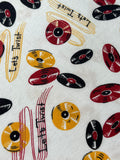 Early 1960s Novelty "Let's Twist" Border Print