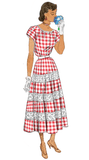 1940s-1950s Red Cotton Gingham