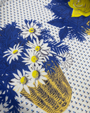 Daisy Basket Border Print