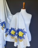 Daisy Basket Border Print