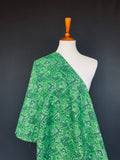 1960s Green Bandana Print