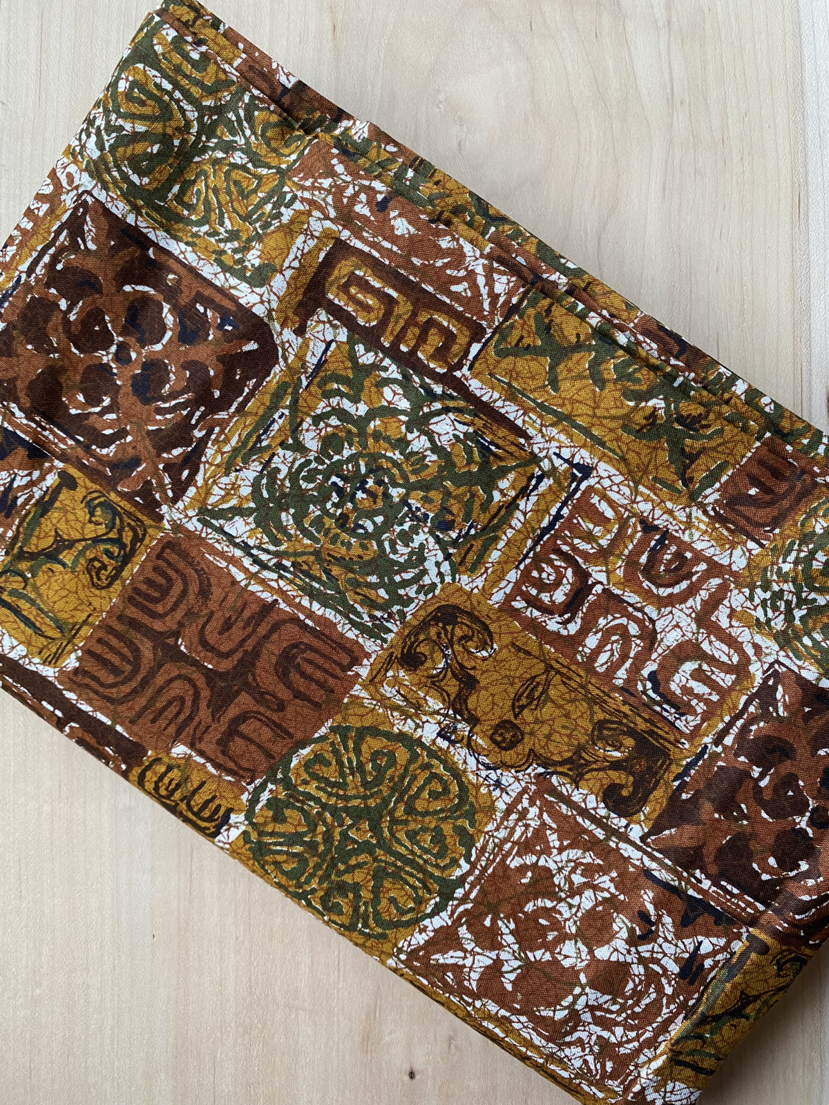 1960s Polynesian Tapa-Style Cotton