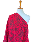 1950s "La Gra Ciudad de Cuzco" Peruvian Novelty Print Cotton