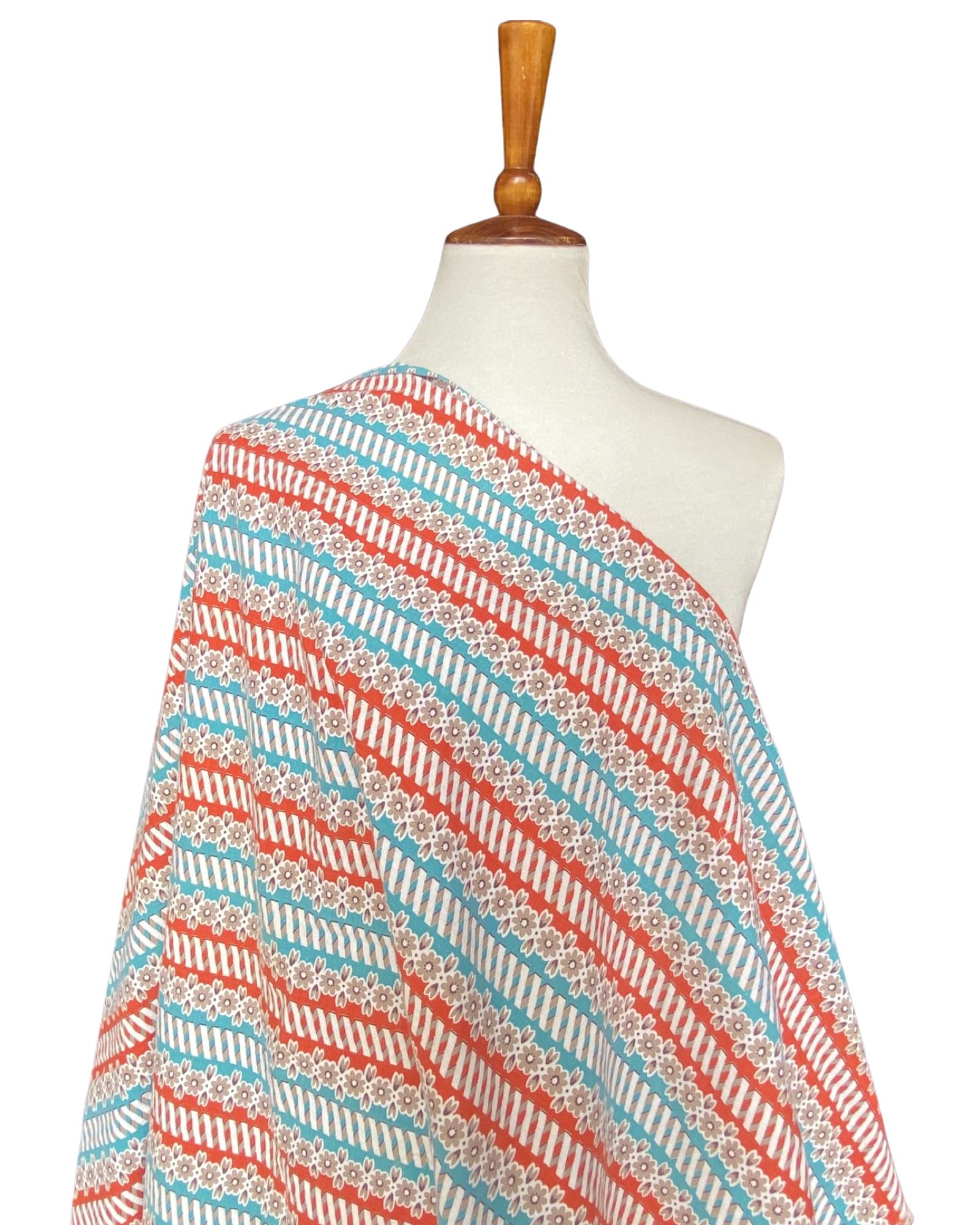 1930s/1940s Geometric Floral Feedsack