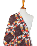 1970s Wedding Ring Cheater Quilt Cotton