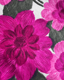 1960s Big Pink Floral Cotton