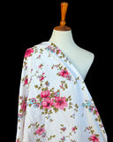 RESERVED 1940s-1950s Floral Cotton Plissé