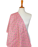 Reserved 1930s Fruit Cocktail  Pink Floral Cotton