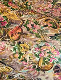 RESERVED 1950s Literature & Arts Painterly Cotton