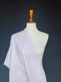 1950s-1960s Embossed Faux Tape Lace Lavender Cotton