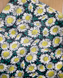 1950s Daisy Print Polished Cotton