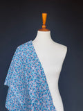 1960s Small Blue Floral cotton