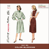 Mid 1940s Dress Pattern -Simplicity 1920